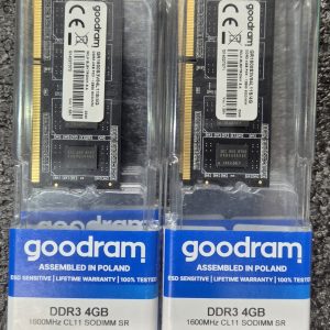 Пам'ять SODIMM DDR3 4GB 1600MHz PC3-12800 Goodram (CL11) (нова)