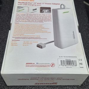 Адаптер питания Promate iPower.85 мощностью 85 Вт для MacBook Pro 15 и 17 дюймов с портом USB для зарядки
