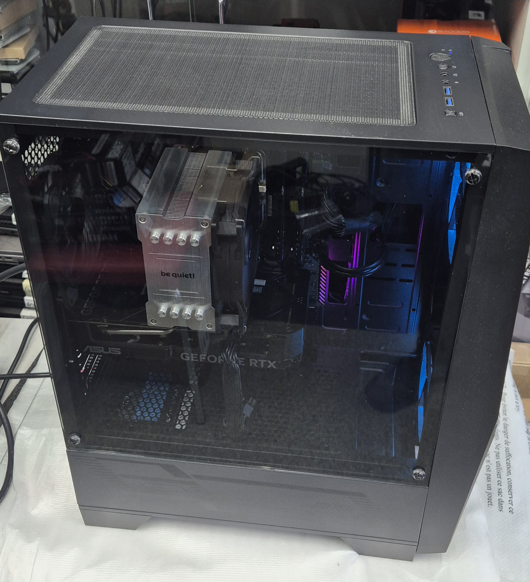Ігровий ПК MSI MAG Forge 100M RYZEN 5 5600/ ASUS DUAL 4060 8GB /ASUS TUF B550M-PLUS / KINGSTON DDR4 32GB 3600MHZ/SSD KINGSTON KC3000 1TB/CHIEFTEC 600W - Зображення 3