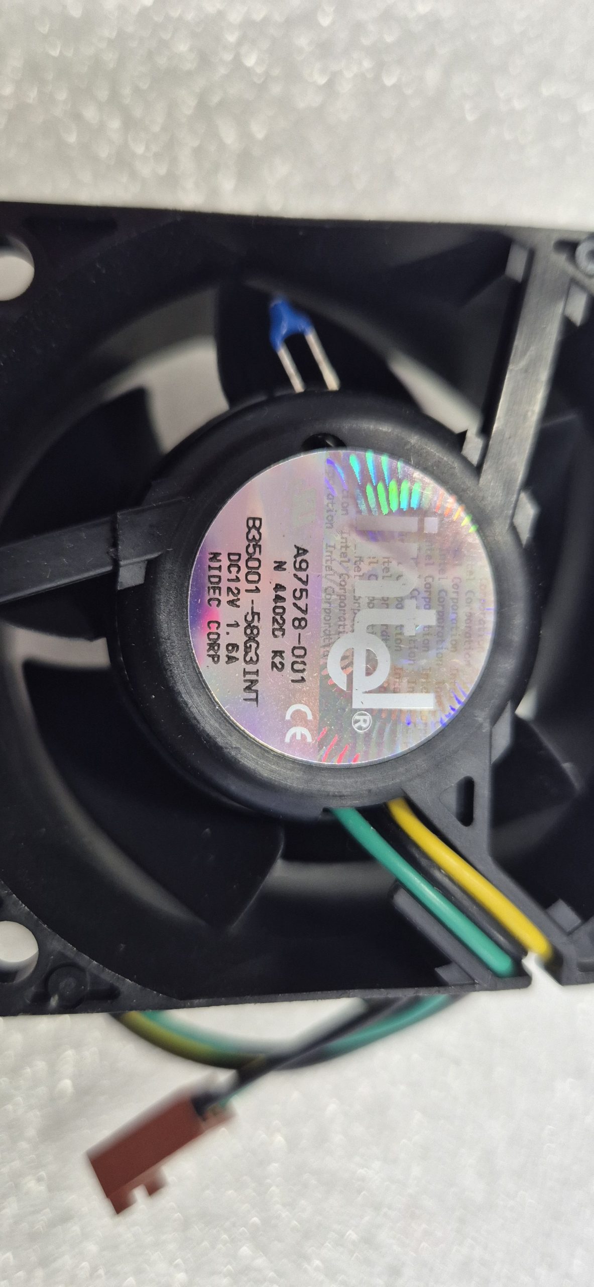 Intel A97578-001 (заводський код Nidec: B35001-58G3INT) — Nidec для серверів. - Зображення 2